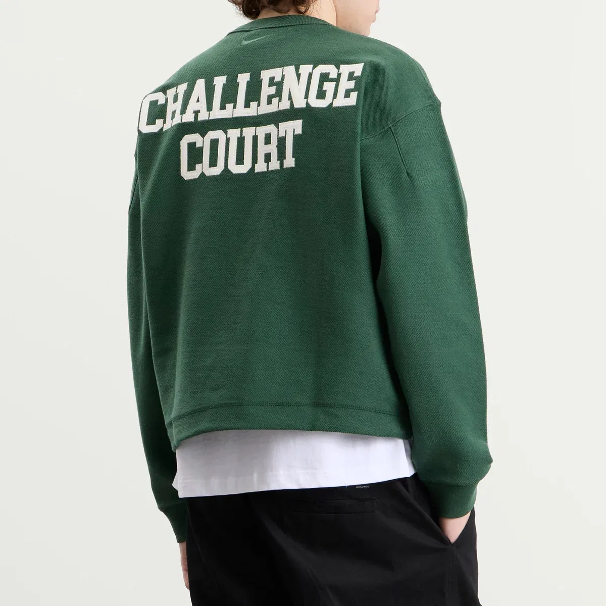 Свитшот из футера с круглым вырезом Club Rules Fleece Crew Nike, Fir & Sail — фото 3