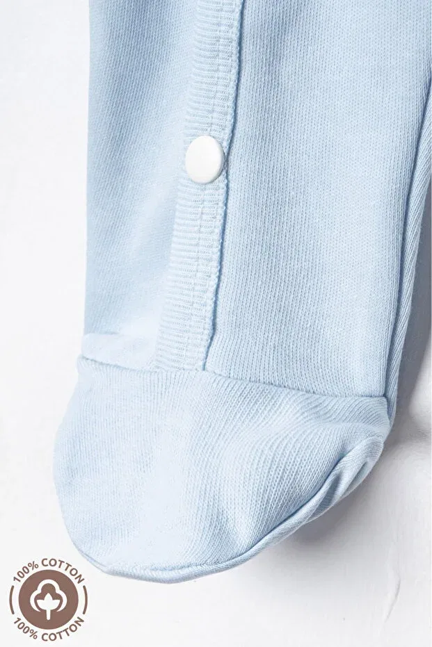 Детское боди-комбинезон с принтом Basics Miniel, Blue — фото 4