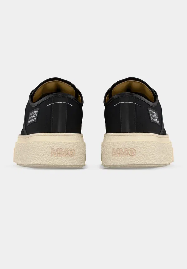 Кроссовки из кожи и текстиля Trainers Mm6 Maison Margiela, черный — фото 4