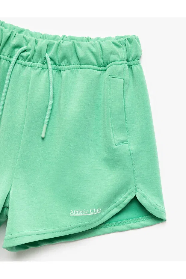 Детские шорты для девочек с принтом Basics Koton, Green — фото 3