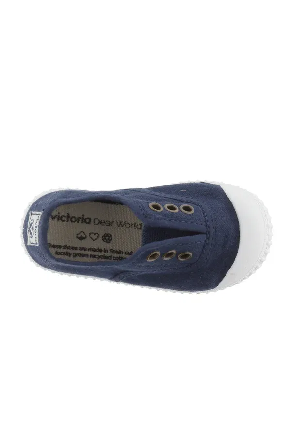 Кеды из текстиля Inglesa lona tintada - slip-ons Victoria Shoes, marino, морской — фото 3