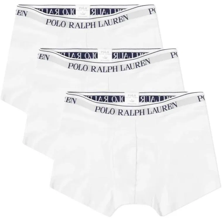 Мужские трусы-боксеры, комплект из 3 штук, Polo Ralph Lauren, White