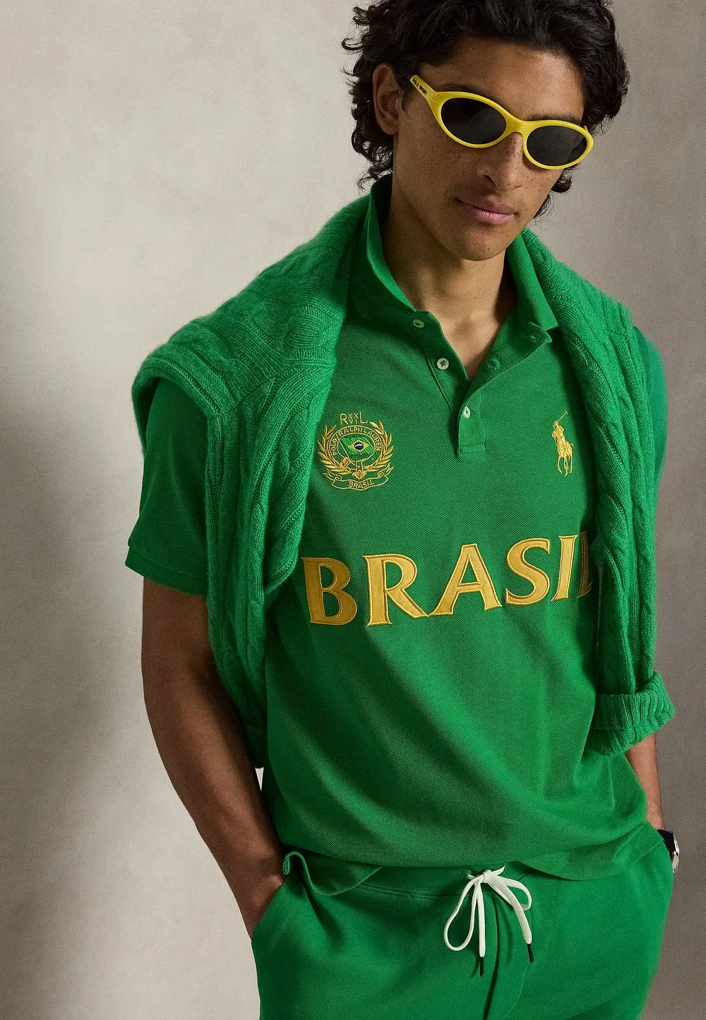 Классическая бразильская рубашка поло - рубашка поло Polo Ralph Lauren, Cruise Green — фото 4