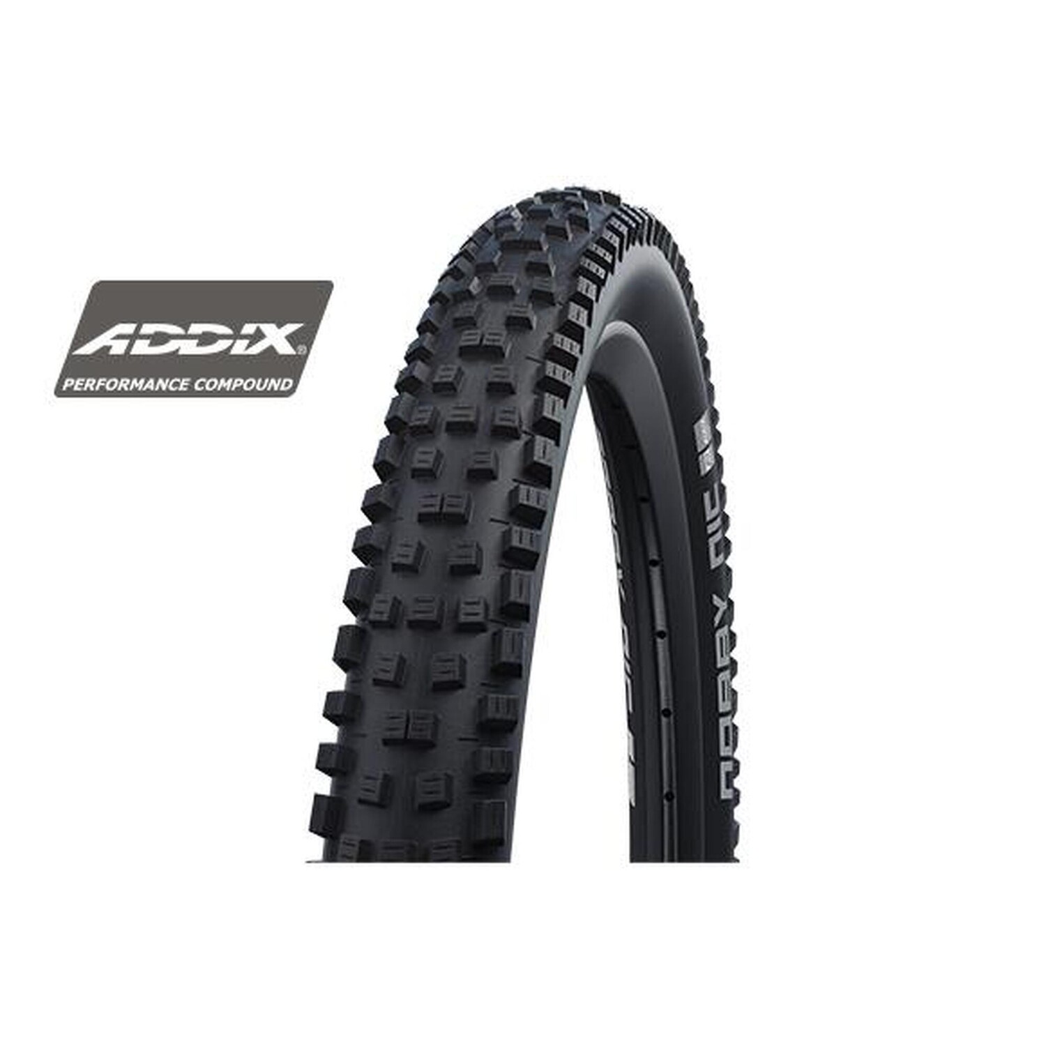 

Складная покрышка Nobby Nic — 27,5x2,25 дюйма — производительность TwinSkin Addix SCHWALBE, черный / черный / черный