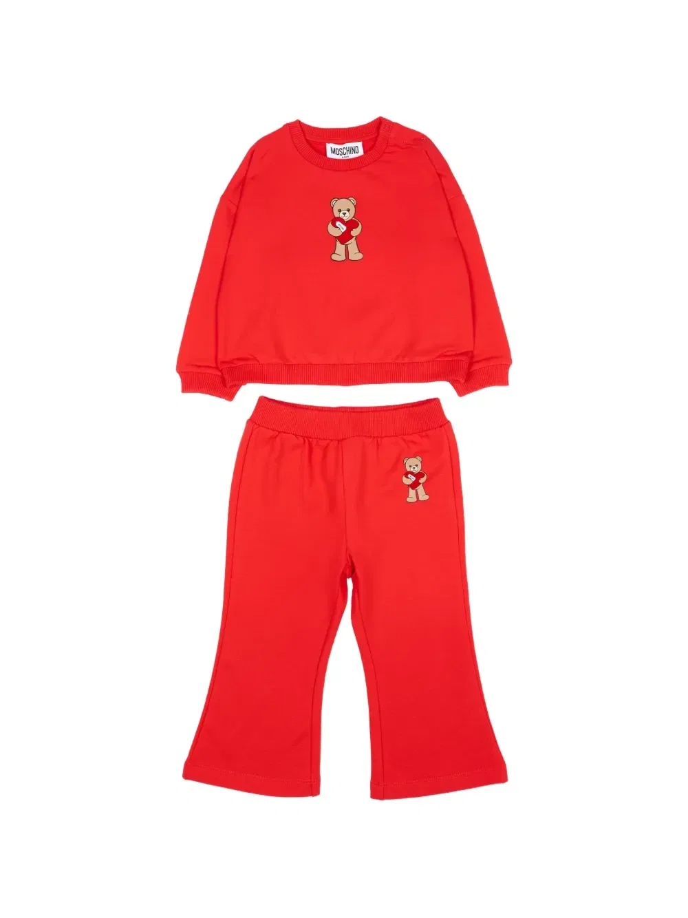 Спортивный костюм с Мишкой Тедди Moschino Kids, красный