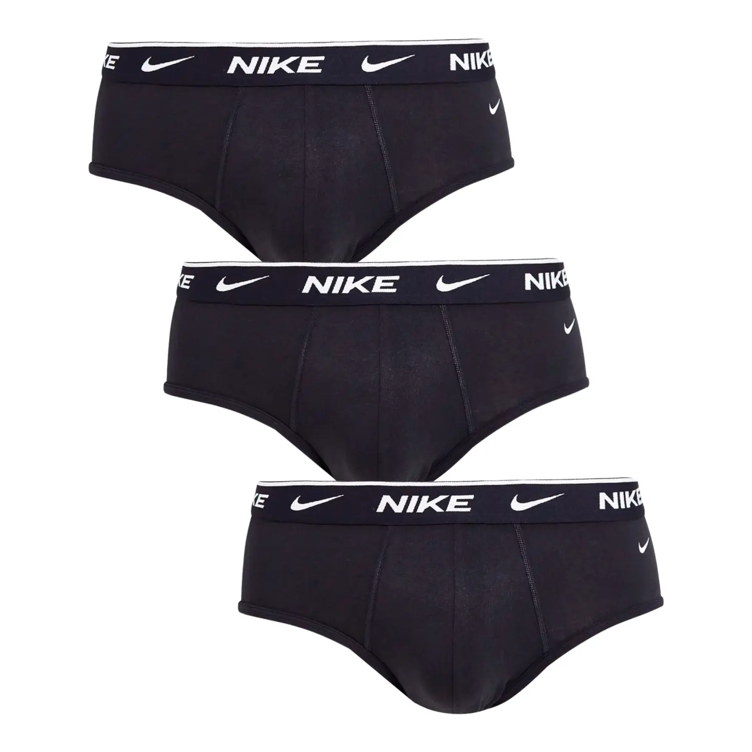 

Трусы брифы Nike 3 Pack Cotton Stretch, 3 предмета, черный