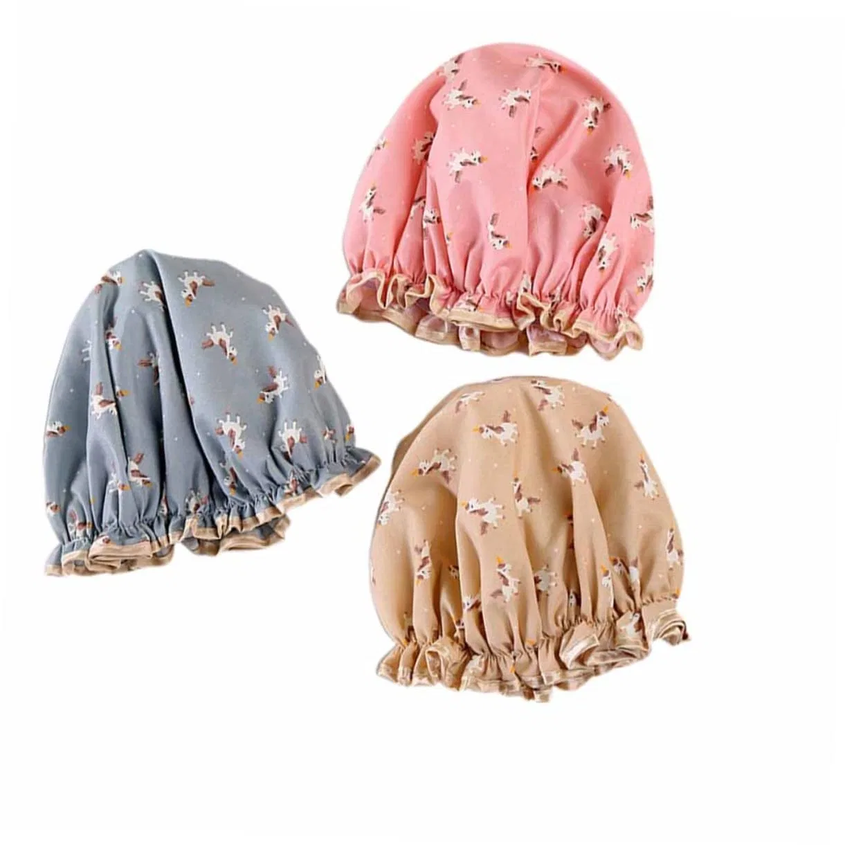 Шапочка для душа Cotton, Amosfun, 3 Pieces, M — фото 2