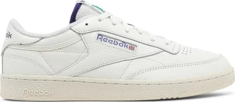 

Кроссовки club c 85 'chalk bold purple' Reebok, белый