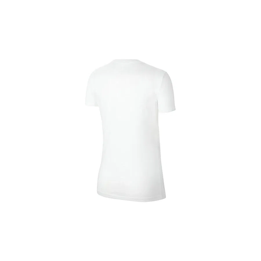 Женская футболка из футера с принтом Nike Df Park20 Ss Tee Hbr, Белый — фото 2