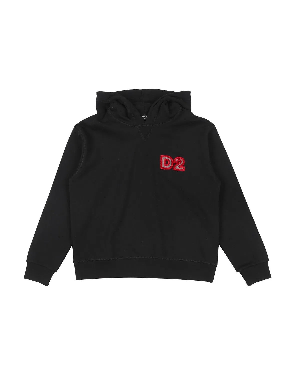 Детская худи для девочек с длинным рукавом Dsquared2, черный