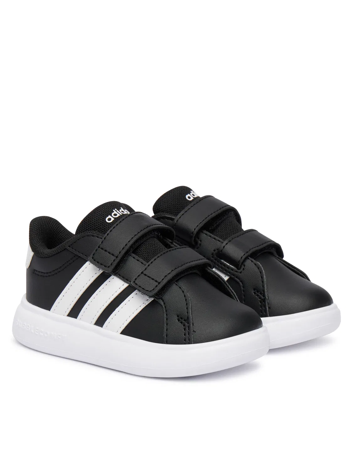 Кроссовки для мальчика Grand Court Bubble Shoes Infants Adidas, черный — фото 2