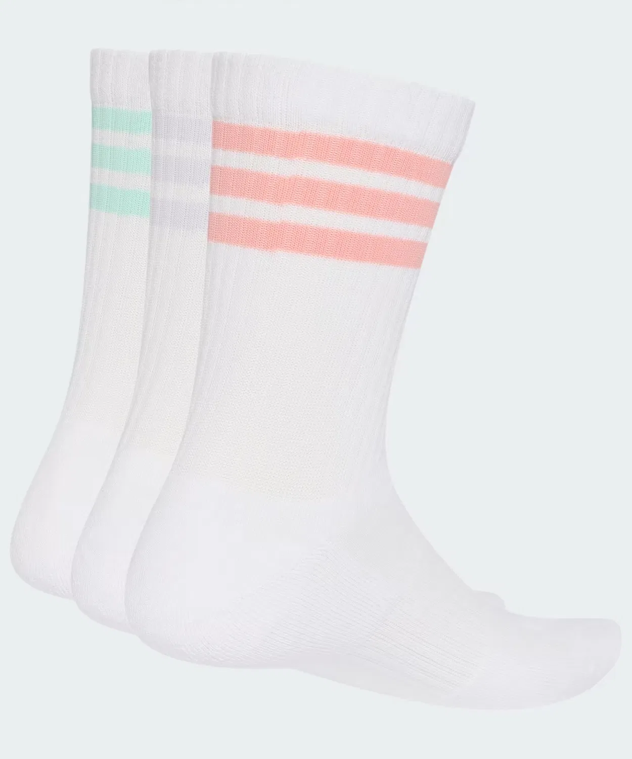 Мужские носки с длинным голенищем, с принтом, набор из 3 пар Adidas, White — фото 4