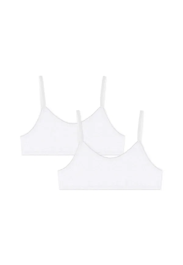 Комплект из 2 топов без бретелек, хлопок, Petit Bateau, белый