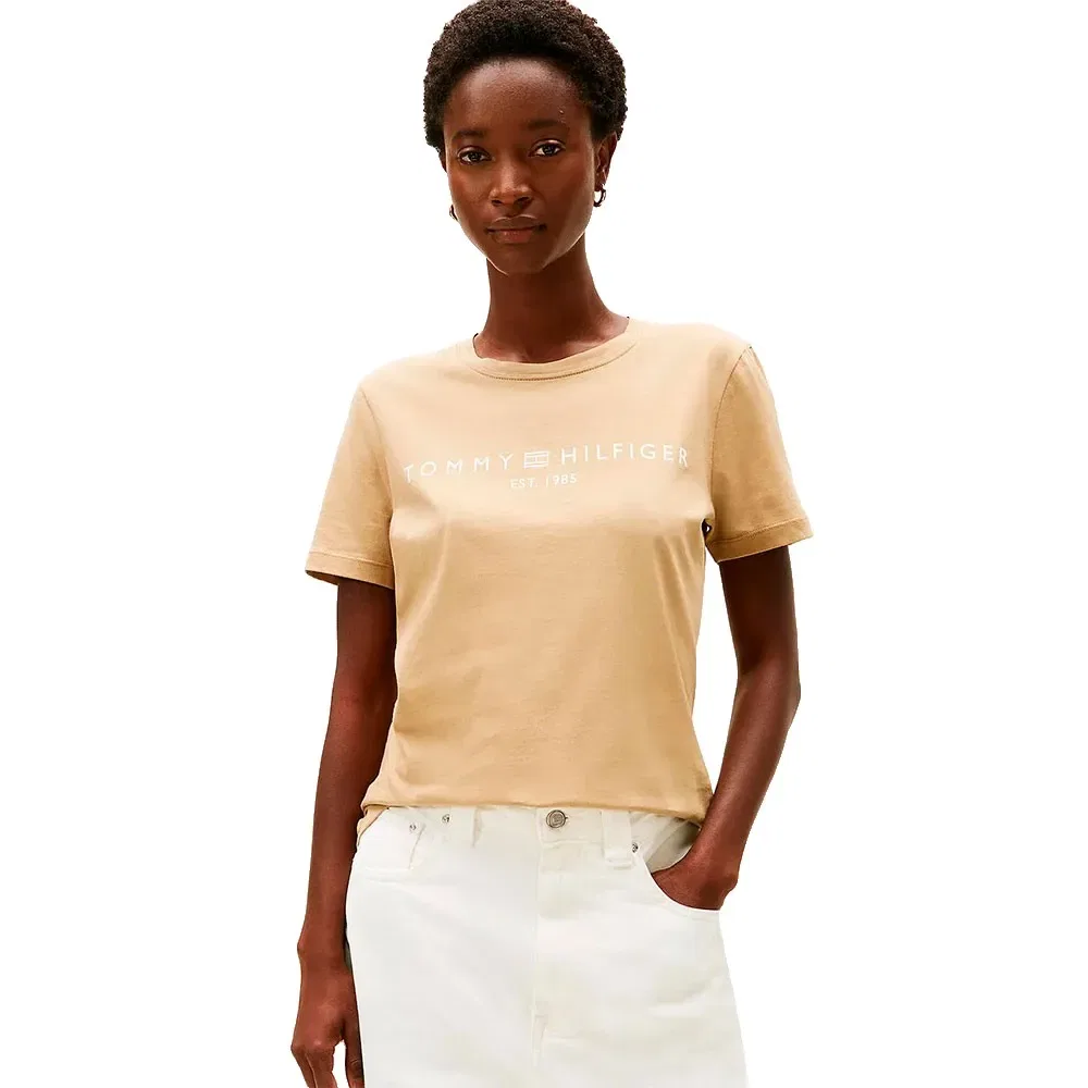Женская футболка с фирменным логотипом Tommy hilfiger, Yellow