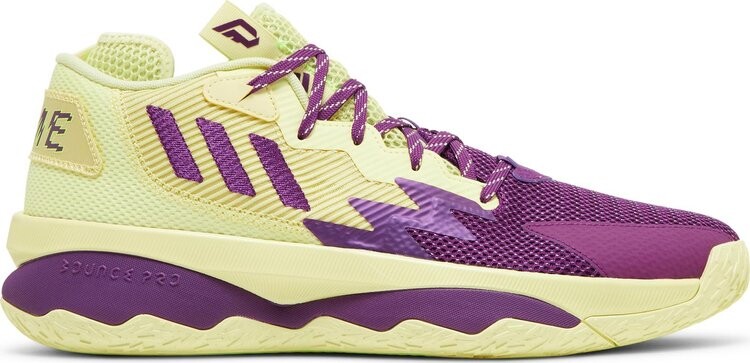

Кроссовки Adidas Dame 8, фиолетовый, светло-желтый