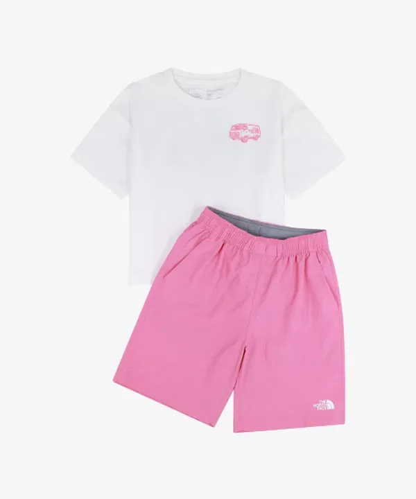 Футболка с коротким рукавом Outland Crew, The North Face Kids, кремовый