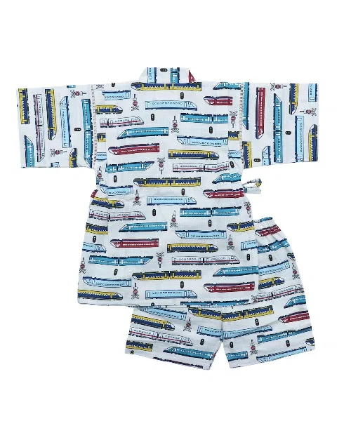 Детский комплект джинпи для мальчиков с принтом, 80-130 см, box408, Heather Navy — фото 3