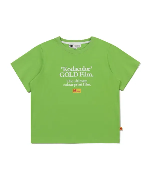 Футболка с принтом, Regular Fit, Kodak Kids, зеленый