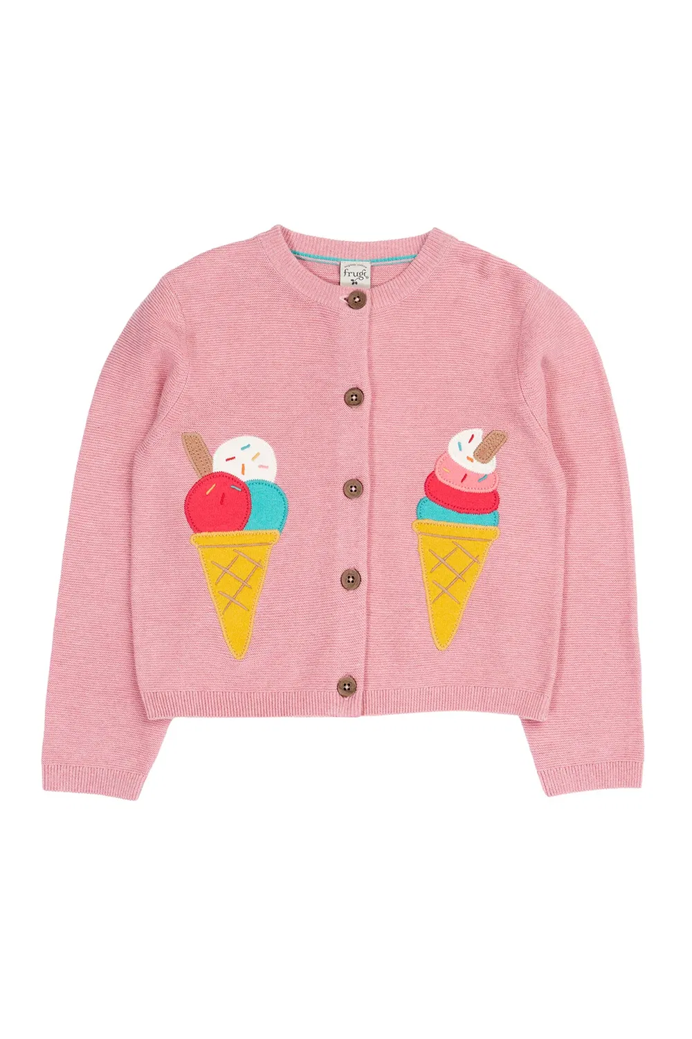 Детский кардиган с аппликацией Rosa Frugi, Pink