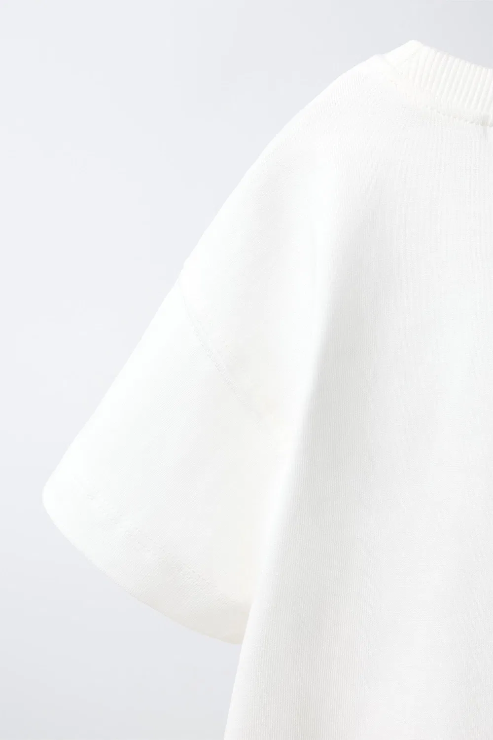 Футболка с вышитым карманом ZARA, White — фото 4
