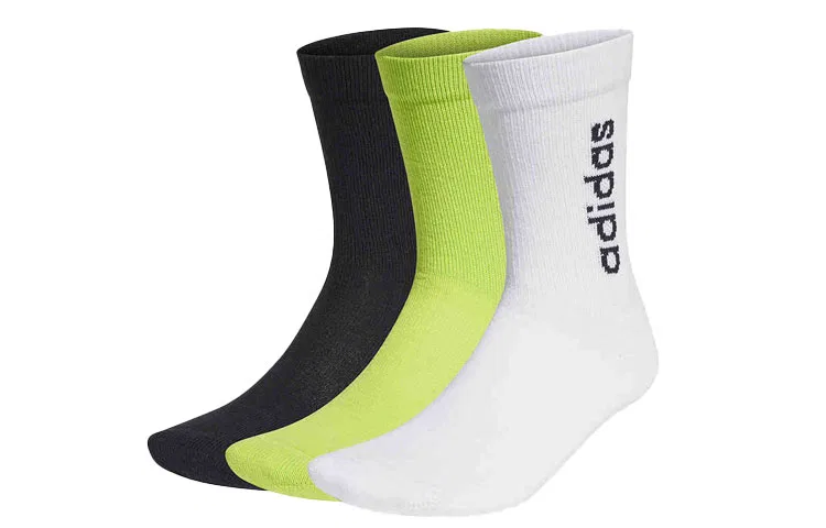 Детские носки с принтом Adidas Neo, 3 пары, Black/Green/White