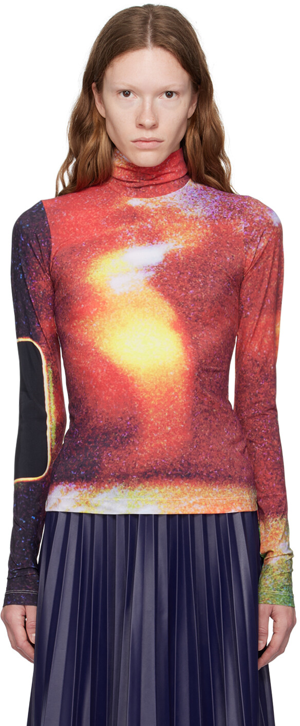 

MM6 Maison Margiela Свитер с разноцветным принтом