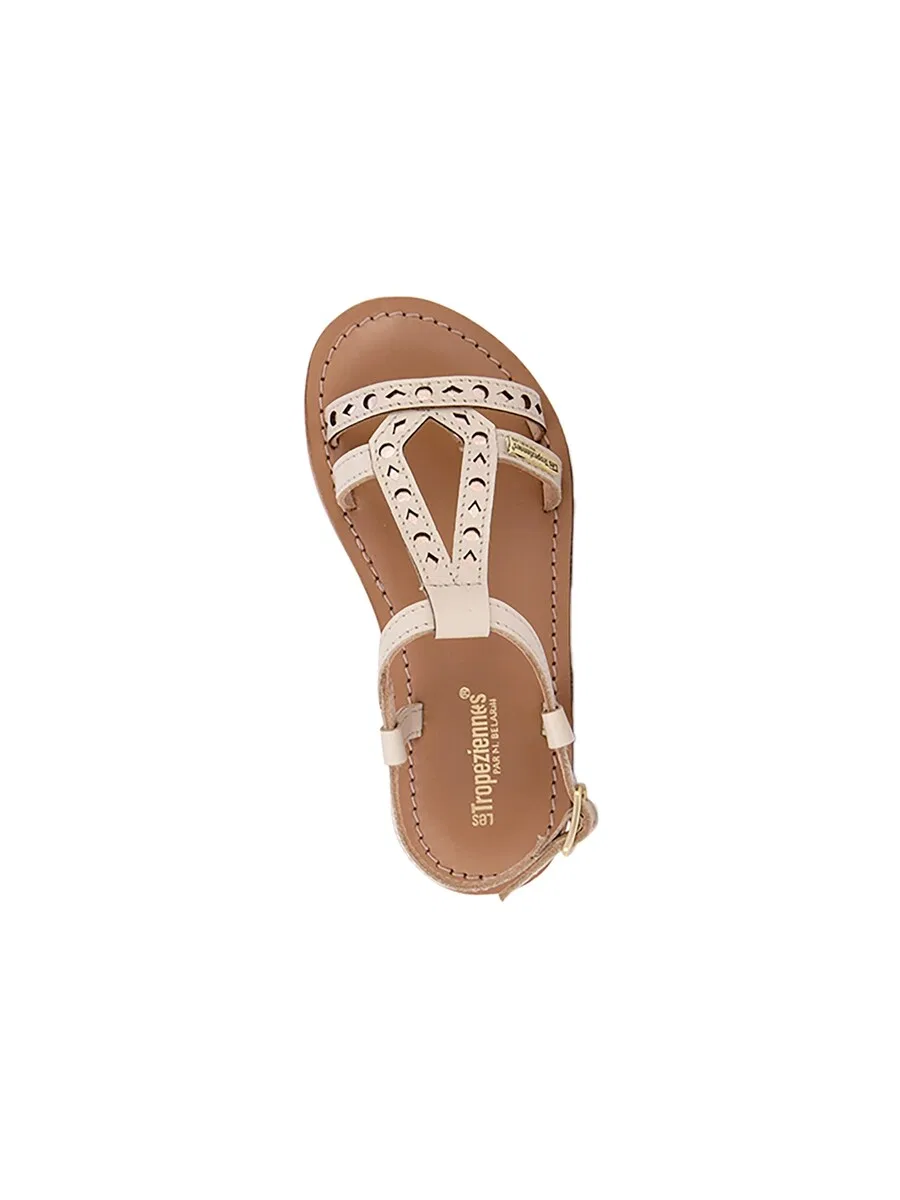 Сандалии Les Tropeziennes 'Belectra Kindersandalen aus Leder, flach' бежевого цвета — фото 4
