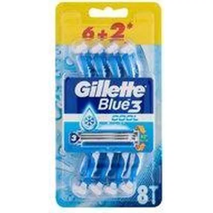 Сменные лезвия для бритвы Gillette Blue3 Cool, 6+2 шт.