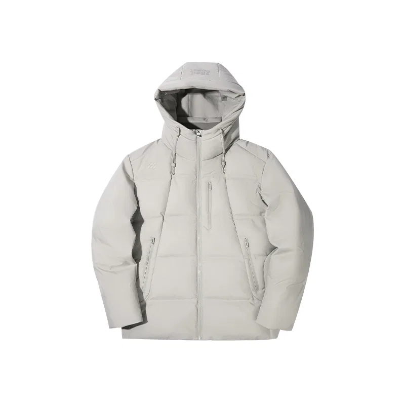Детский пуховик с капюшоном HLA Down Jackets Unisex Hooded Moderate, Light Gray 50