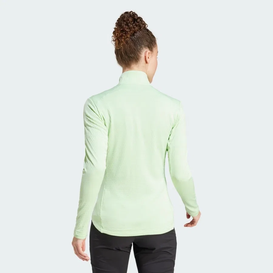 Женская куртка-флис с длинным рукавом Terrex Multi Light Fleece Full-Zip Jacket adidas, Зеленый — фото 2