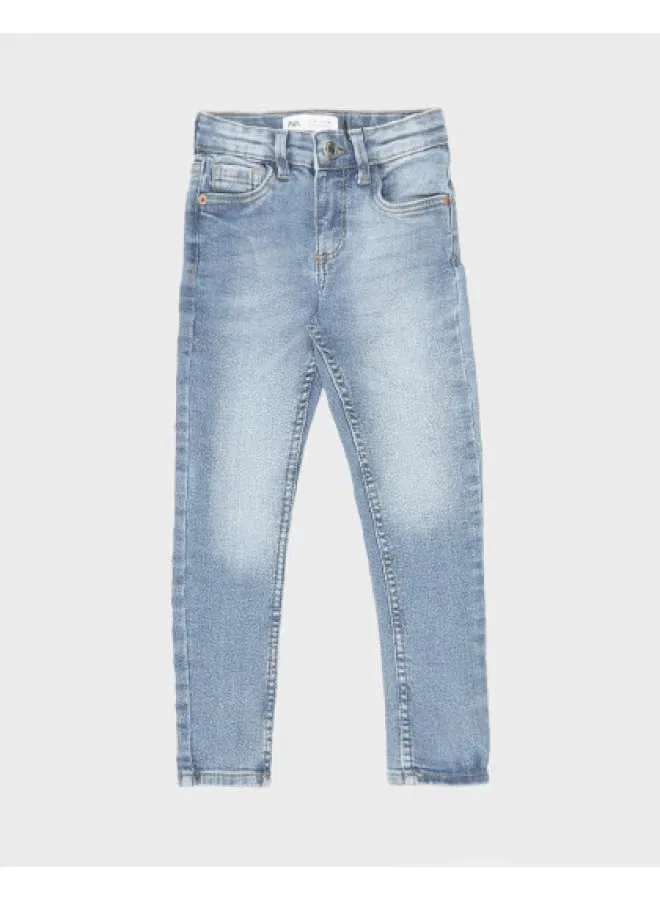 Джинсы прямые с принтом American Vintage Zara, синий