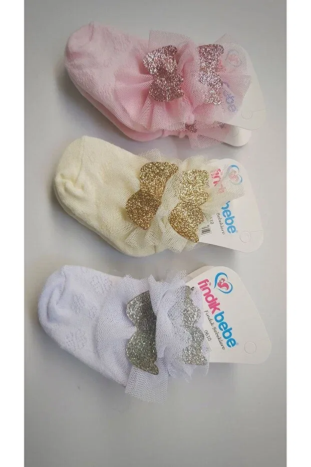 Детские носки для девочек хлопковые Fancy 6 пар Fındık Bebe, Colored