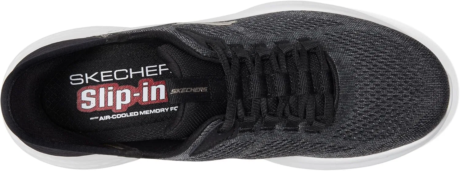 Мужские кроссовки Skechers Skech-lite Pro Primebase Hands Free Slip-in, Black Grey — фото 3