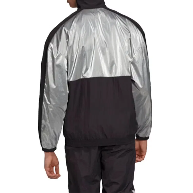Куртка спортивная с воротником-стойкой TLM 02 Trackt Colorblock Adidas, черный — фото 3