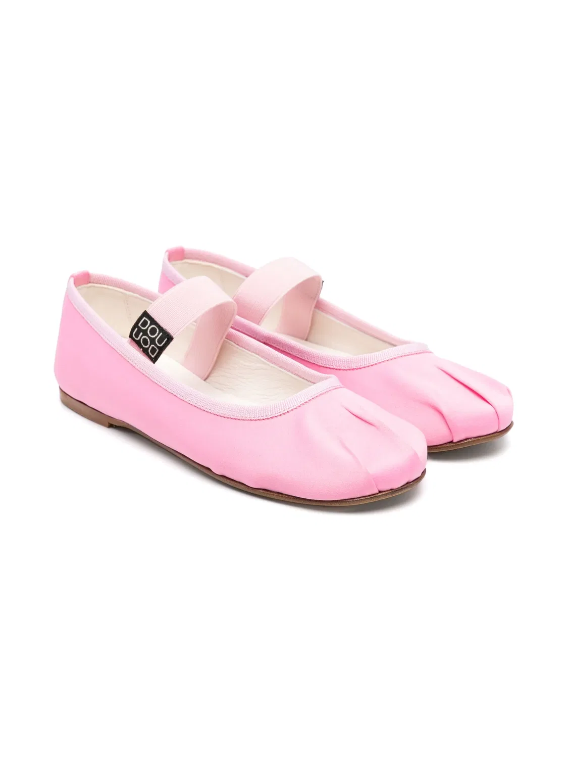 Балетки из кожи Douuod Kids, розовый