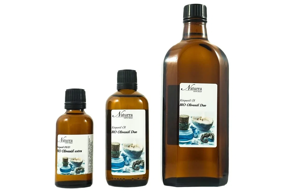 Масло для тела Organic Olive Oil Extra Native Duo, 250 мл, Naturra, с касторовым маслом — фото 3
