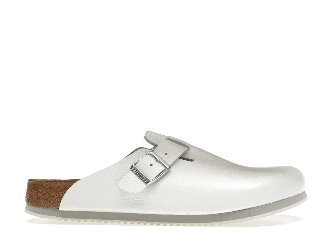 Детские клоги Birkenstock Boston Super Grip, White