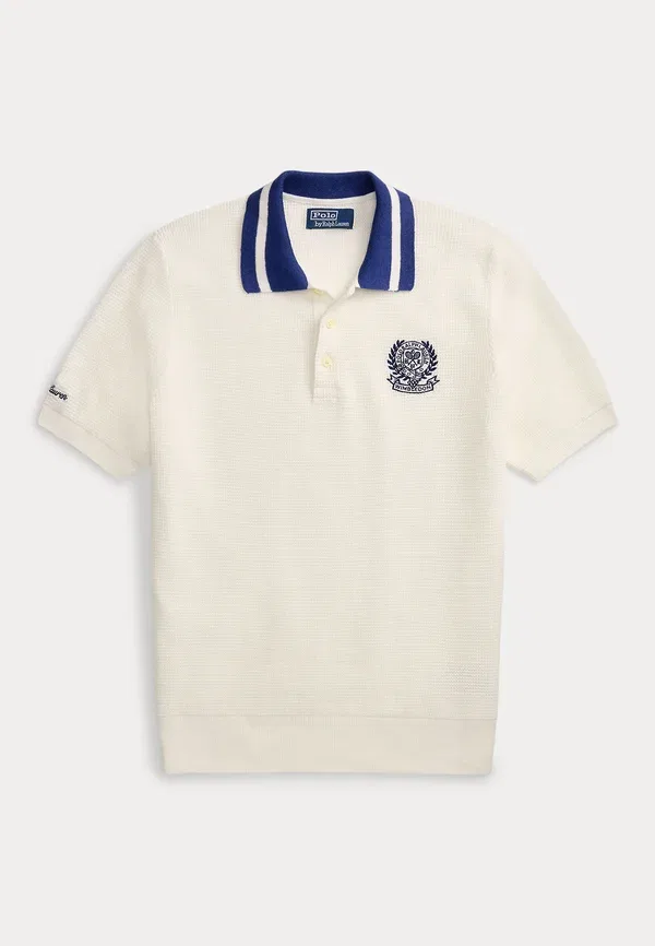 Свитер хлопковый Wimbledon cotton polo sweater Polo Ralph Lauren, Classic Oxford White, белый — фото 4