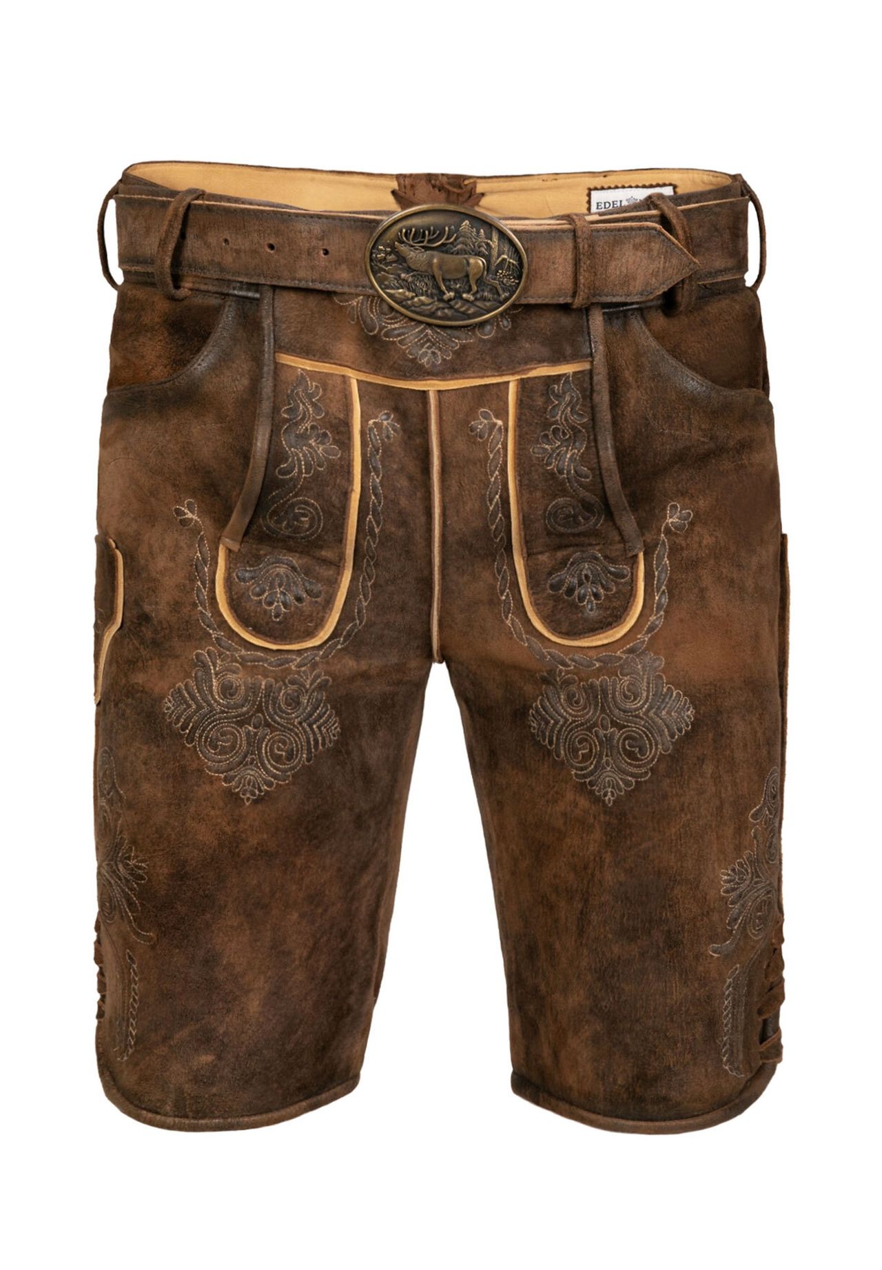 

Короткие штаны Wildbock Lederhosen Bernd EDELNICE, темно-коричневый