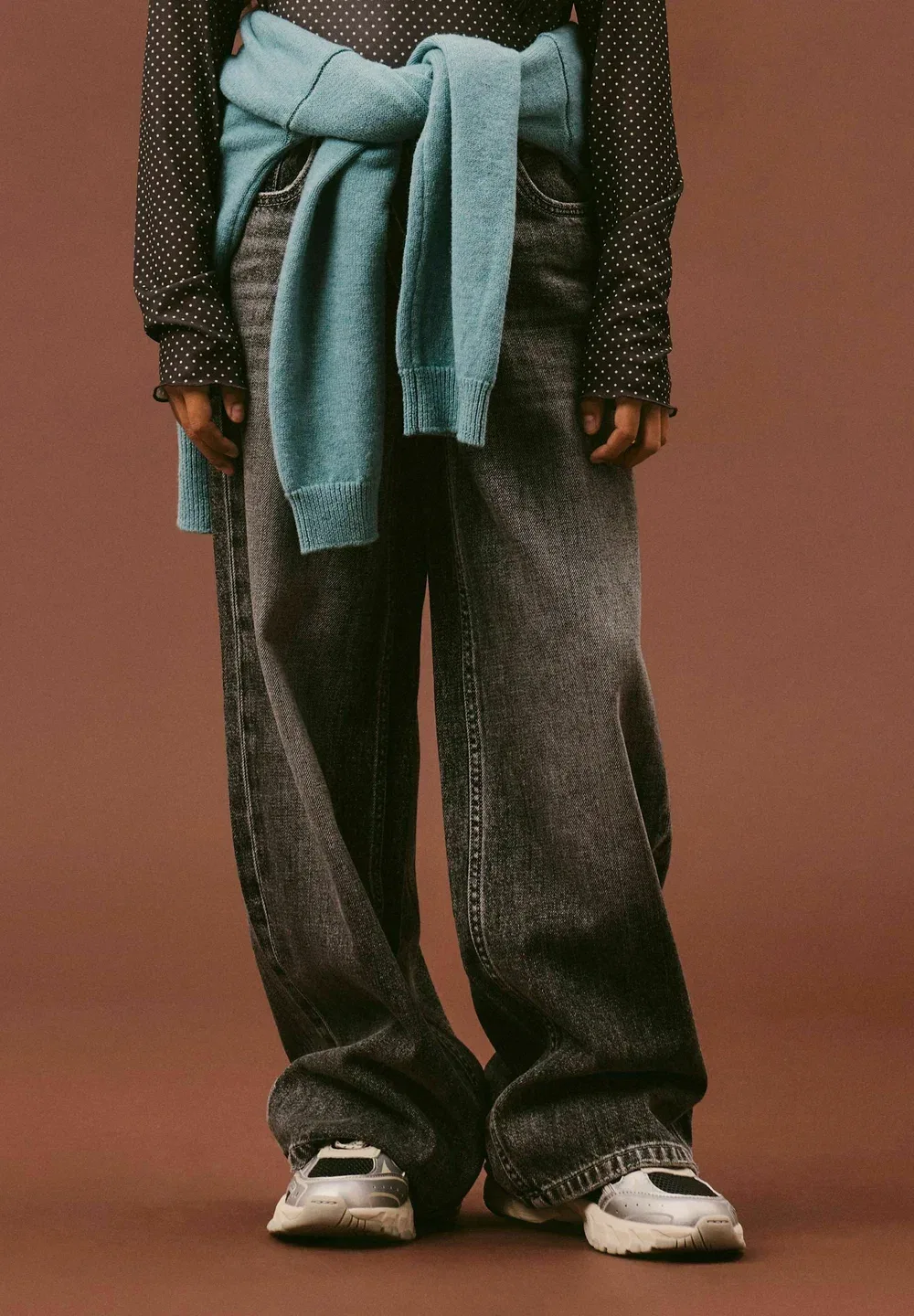 Джинсы широкого кроя - джинсы свободного кроя Name It, Medium Grey Denim — фото 2