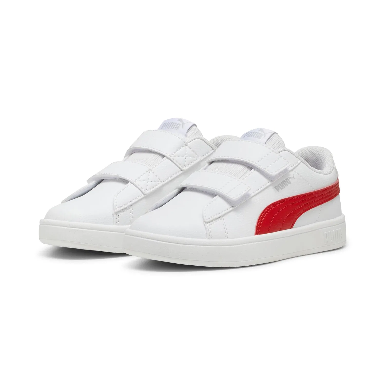 Детские кроссовки для мальчиков с липучкой Rickie PUMA PUMA White All Time Red — фото 3