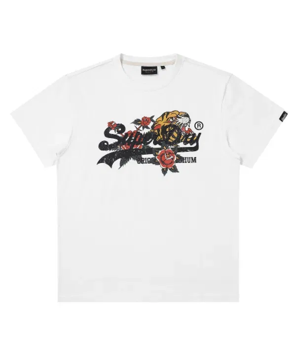 Футболка с тигром, Superdry, белый