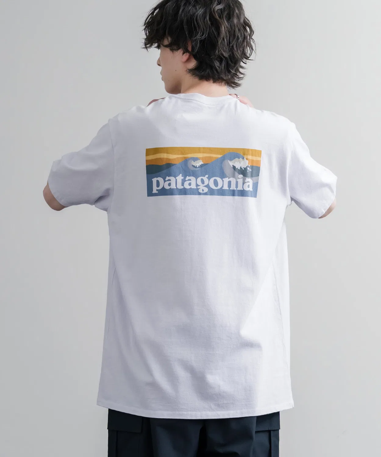 Мужская футболка с принтом Patagonia, Белый