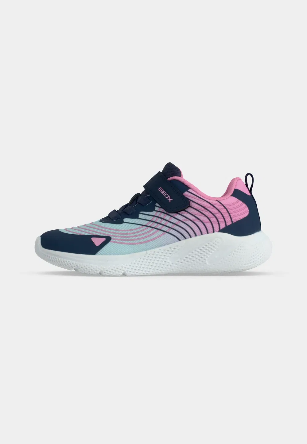 J sprintye girl - кроссовки Geox, Aqua/Pink — фото 2