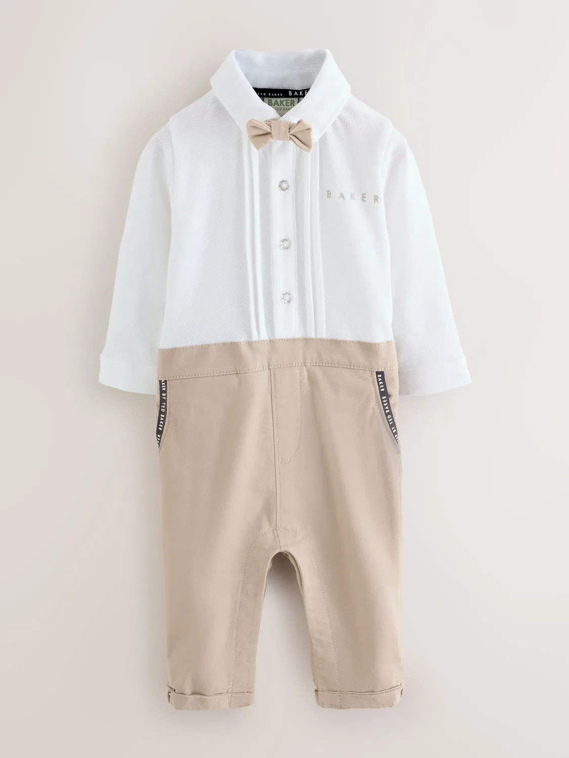 Ромпер с галстуком-бабочкой Baker by Ted Baker, Stone