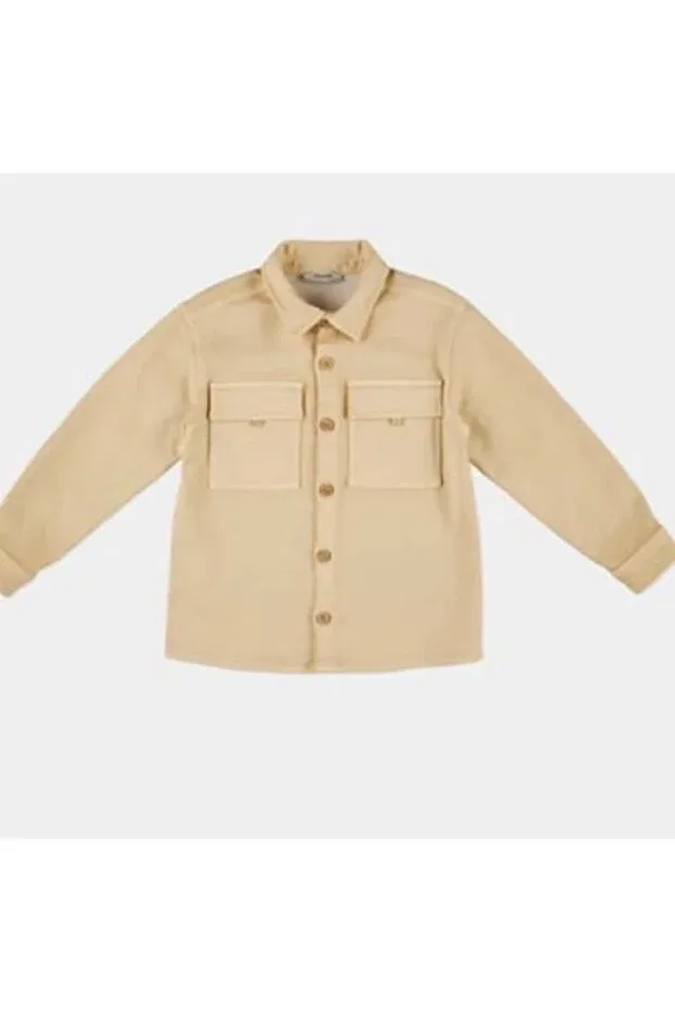 Детская рубашка для мальчиков с длинным рукавом Panço, Beige