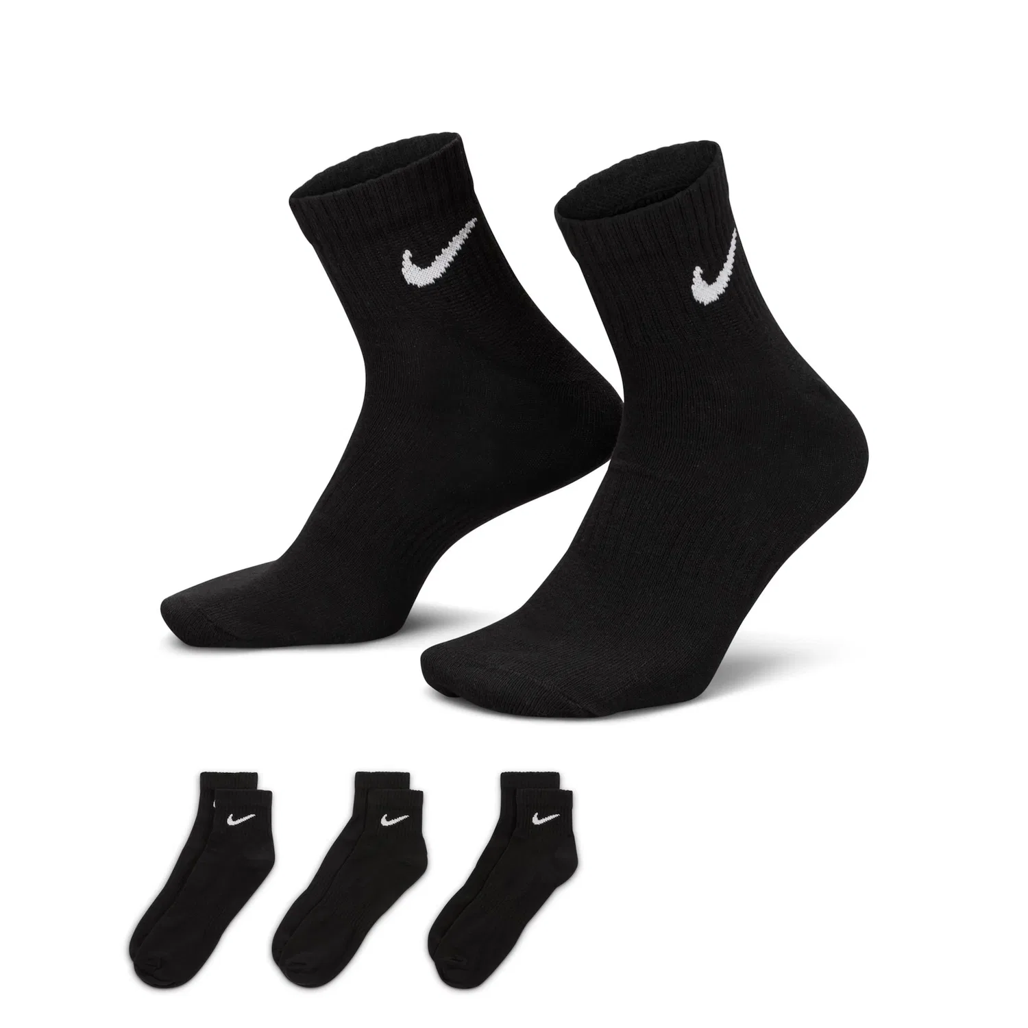 Мужские спортивные носки для тренировок Nike, Black/White