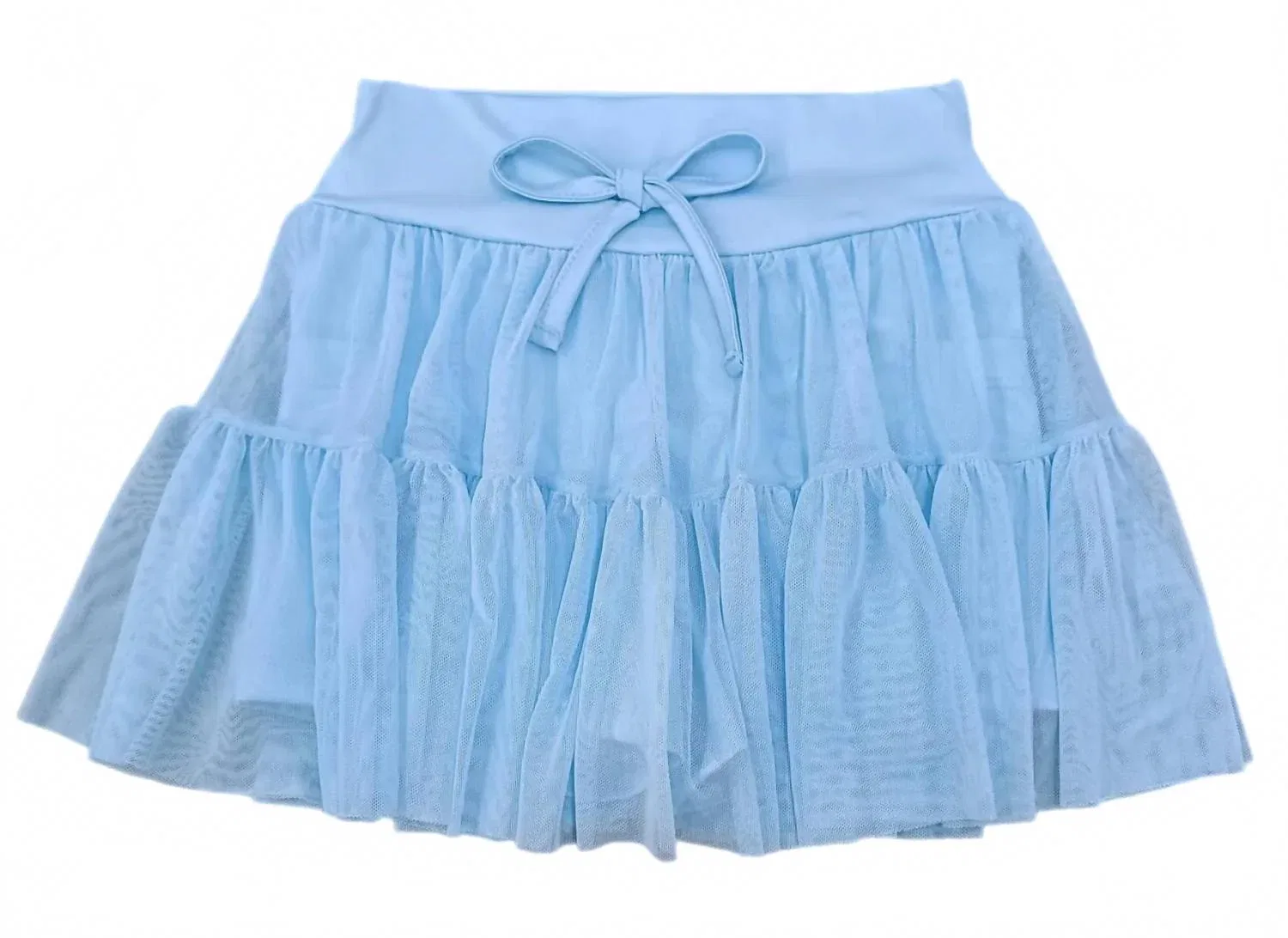 Детская юбка-шорты с ярусной оборкой Light Blue Be Elizabeth