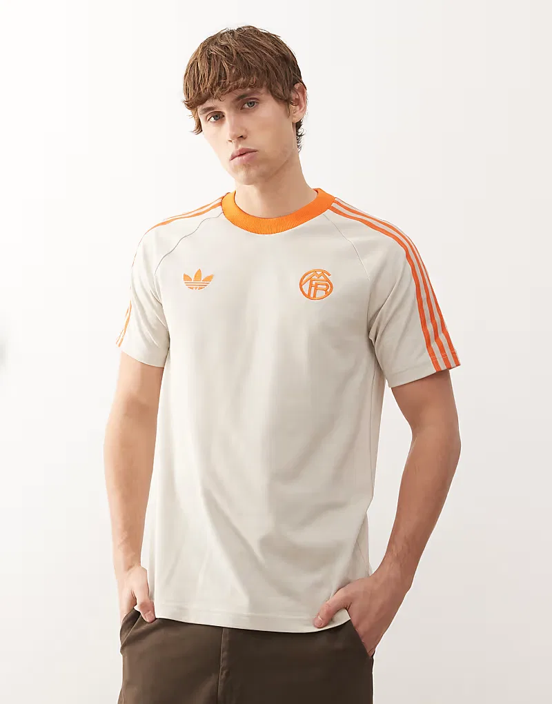 Футболка Adidas Football - Бавария Мюнхен - серо-оранжевая