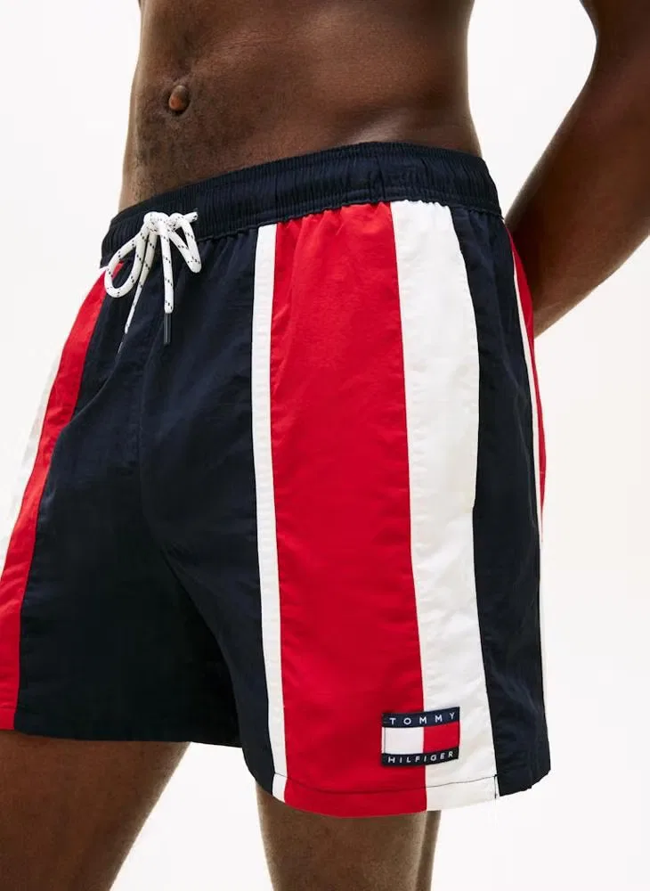 Шорты для плавания с цветными блоками Heritage Tommy Hilfiger, голубой — фото 3